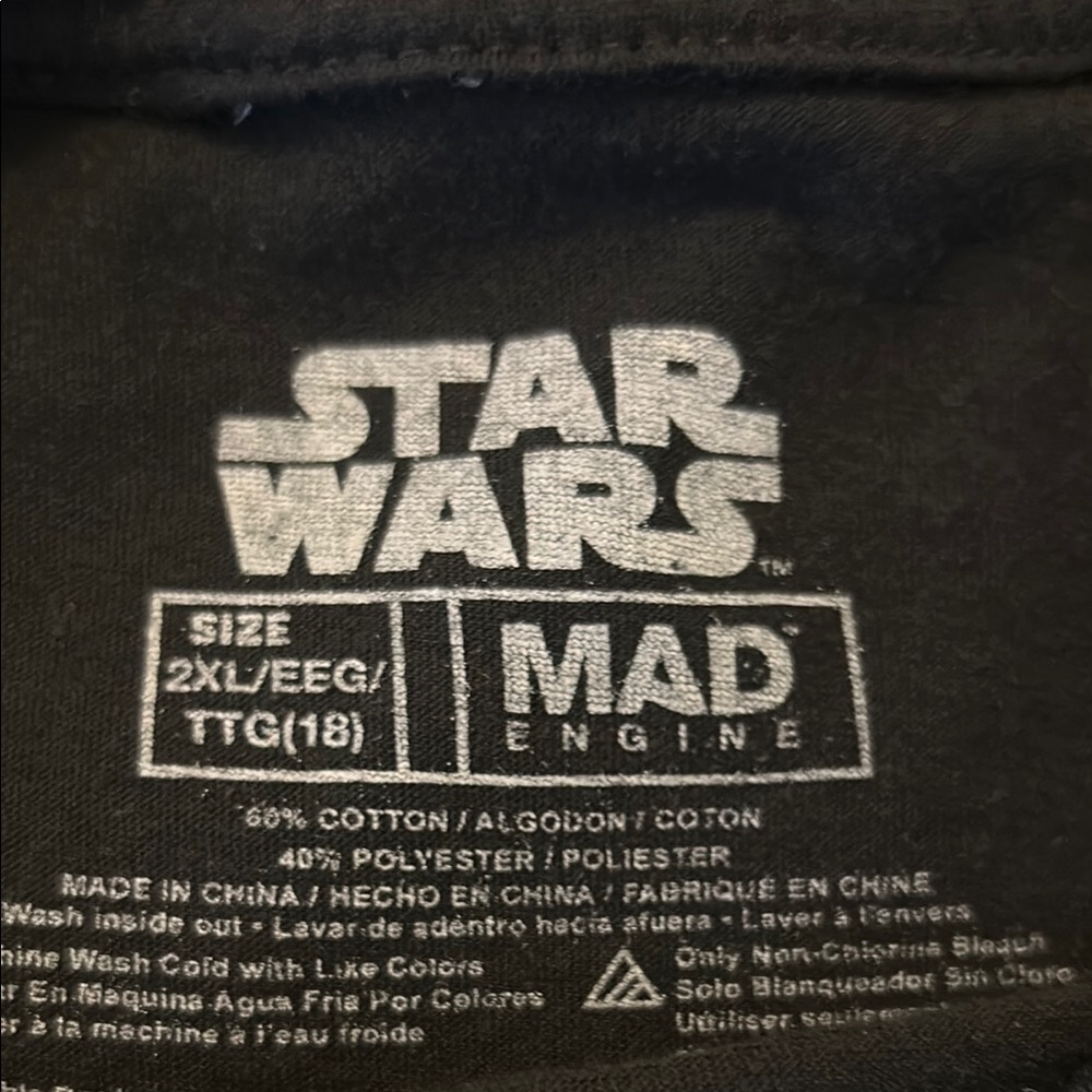 Star Wars Black Graphic T-Shirt - Picture 2 of 2